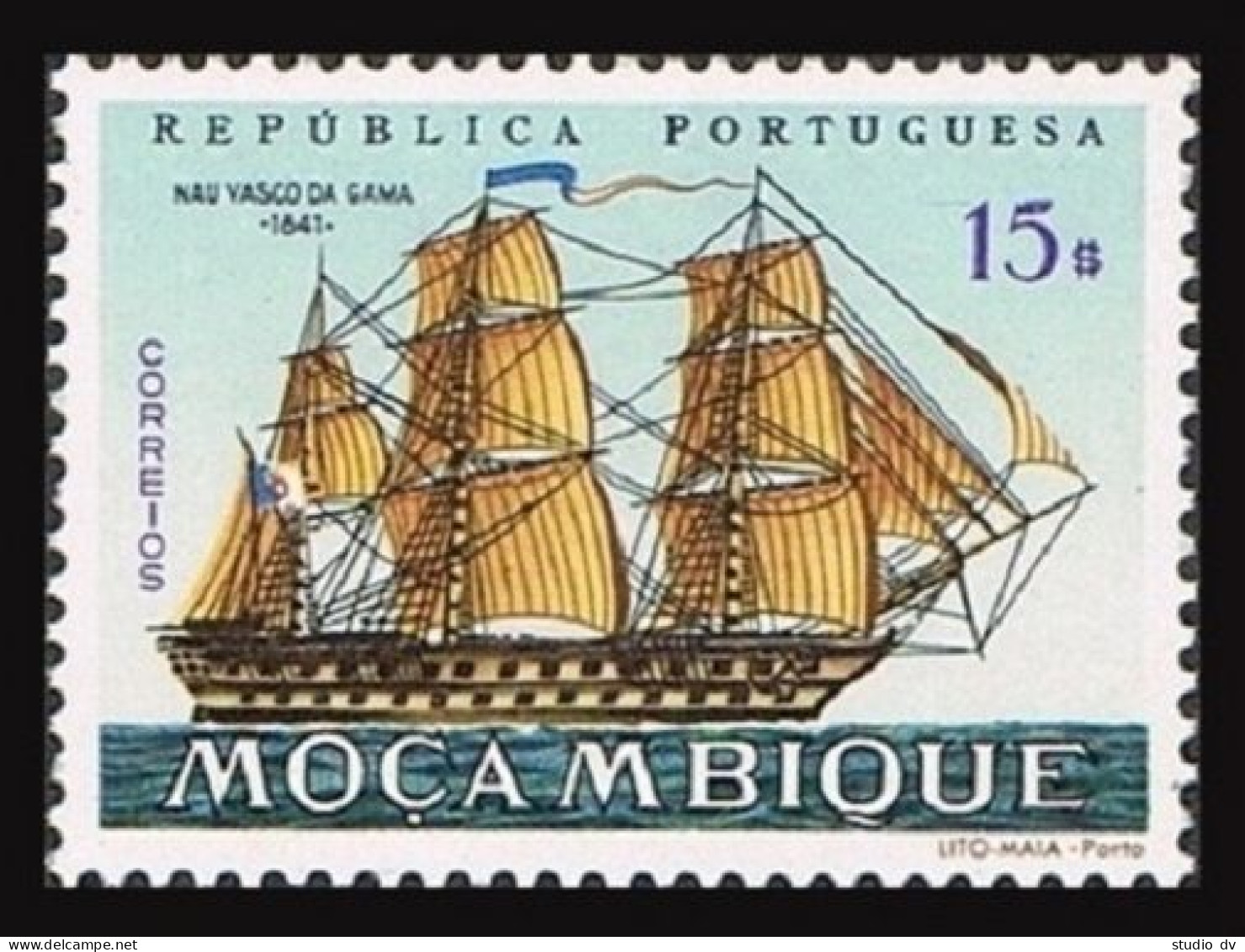 Mozambique 452, MNH. Michel 511. Sailing Ships, 1963. Vasco Da Gama, 1841. - Mosambik