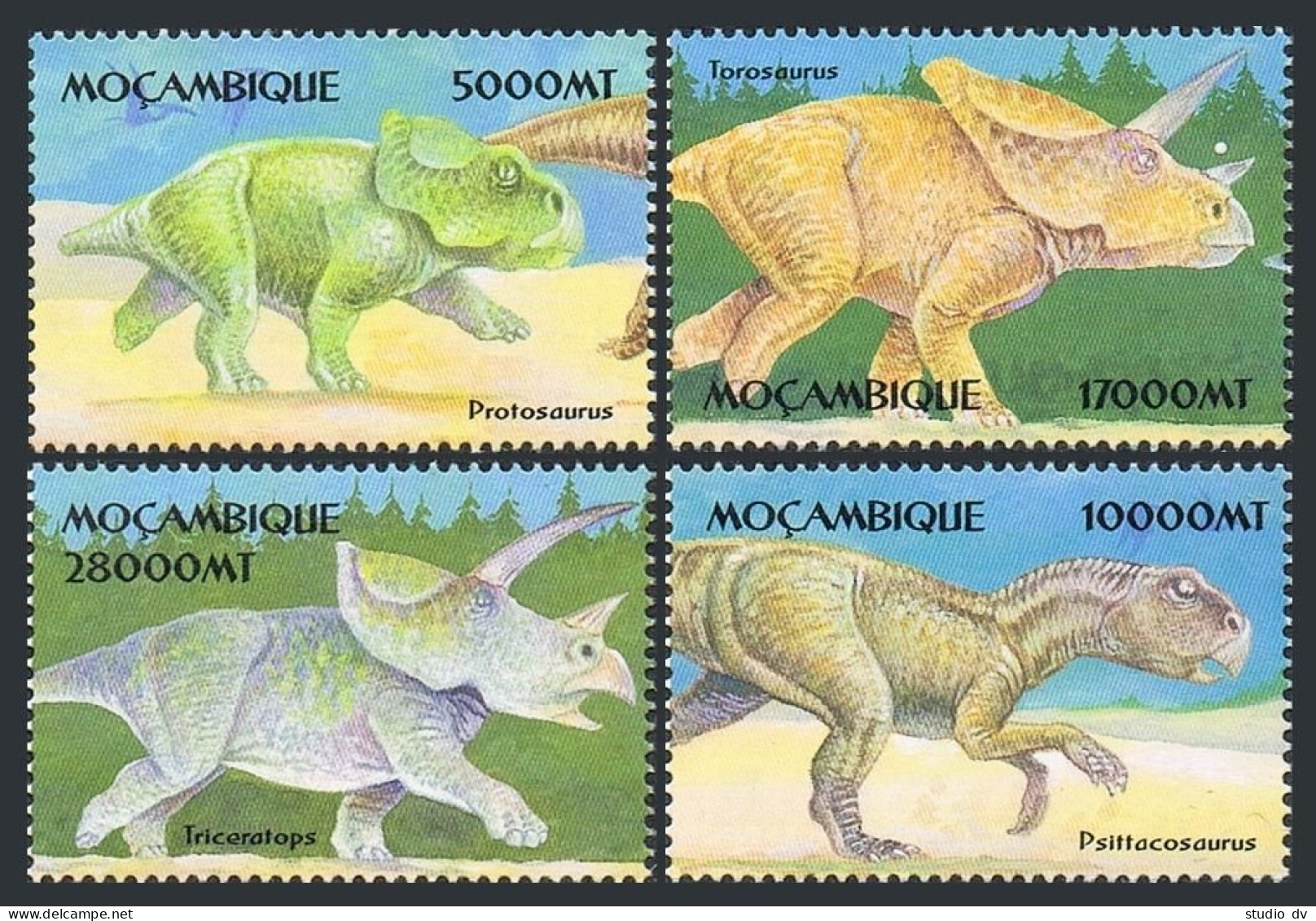 Mozambique 1560-1563,MNH. Dinosaurs 2002. - Mozambique