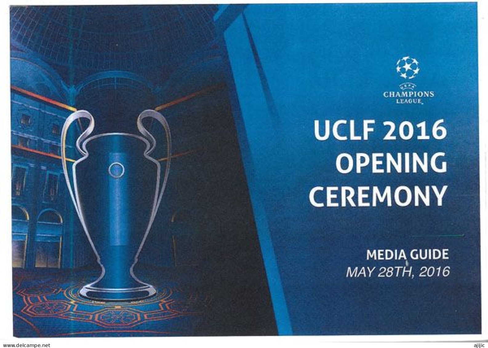 UEFA Champions League Final Milan 2016. REAL MADRID V ATLETICO. MEDIA GUIDE WITH LUXURIOUS FILE HOLDER - Boeken