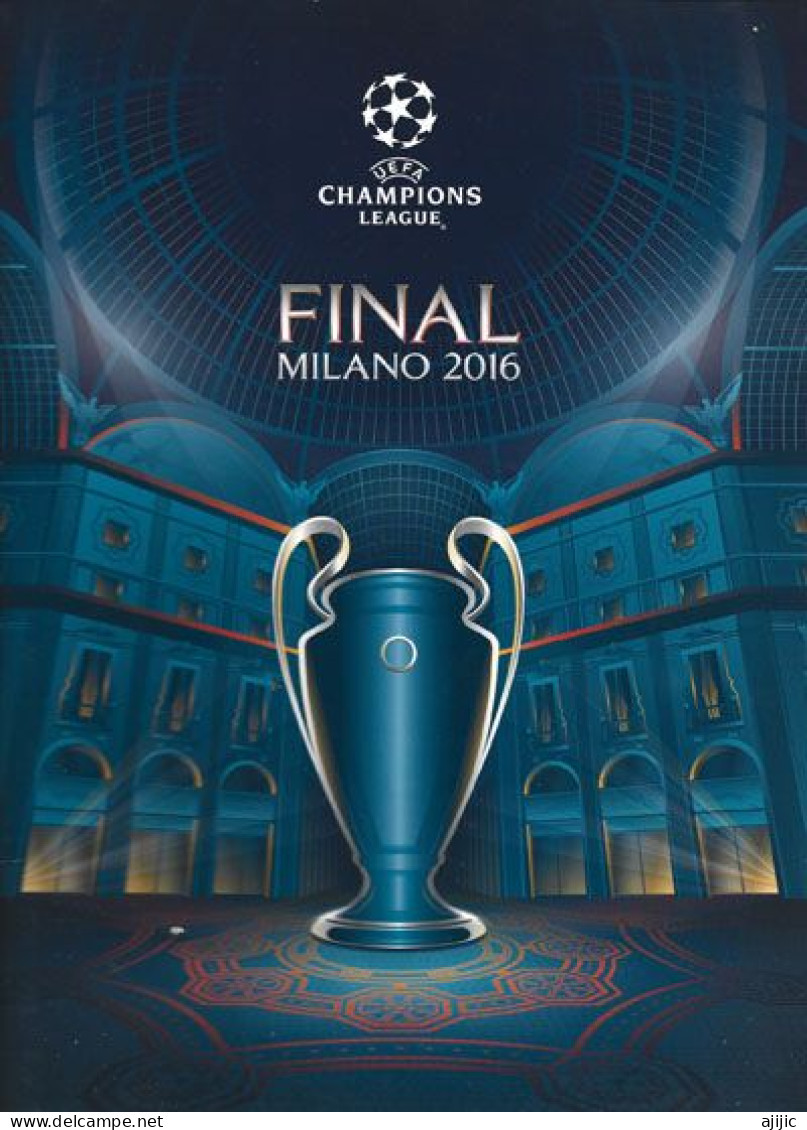 UEFA Champions League Final Milan 2016. REAL MADRID V ATLETICO. MEDIA GUIDE WITH LUXURIOUS FILE HOLDER - Books