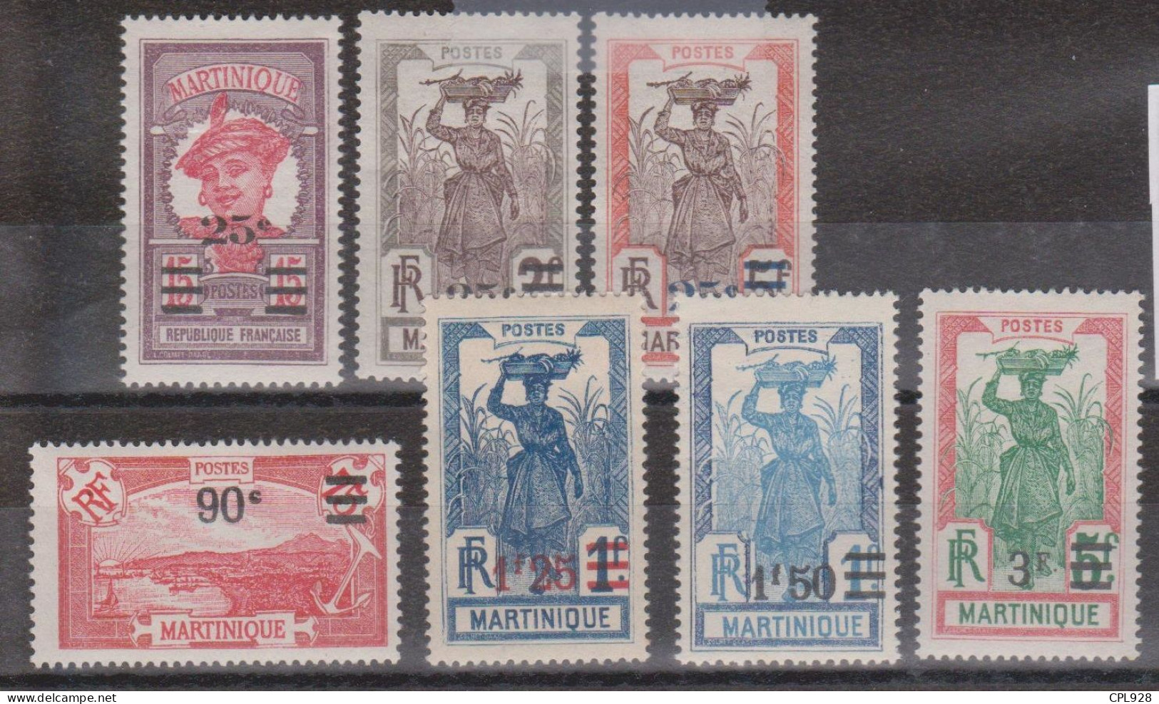 Martinique N° 111 à 117 Avec Charnières - Neufs