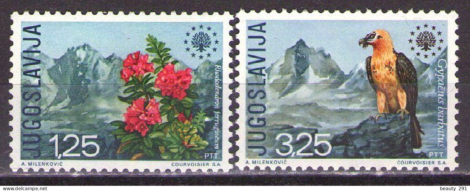 Yugoslavia 1970 - European Nature Protection - Nature Conservation Year - Mi 1406-1407 - MNH**VF - Unused Stamps