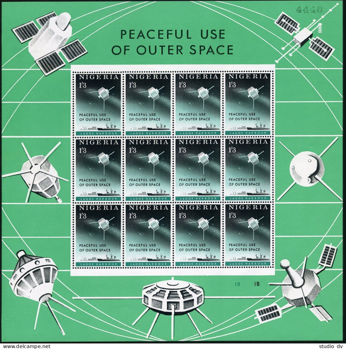 Nigeria 143-144 Imperf Margin,MNH. Mi 134-135. Peaceful Use Of Outer Space,1963. - Niger (1960-...)