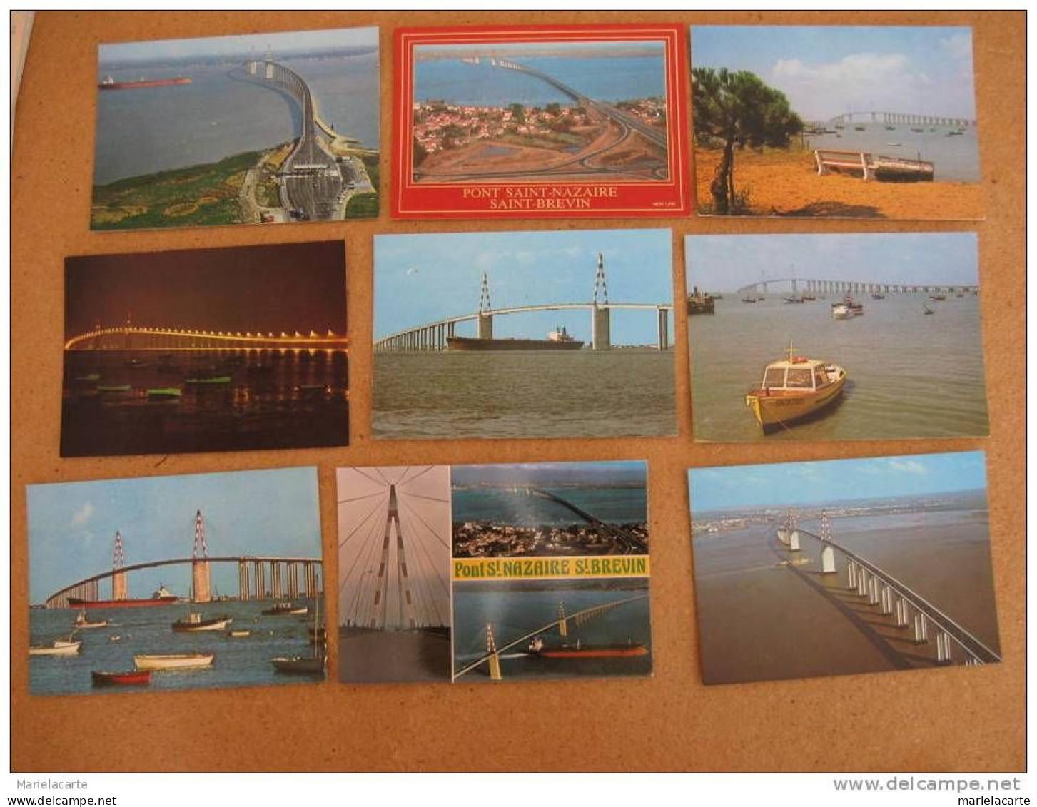 M903 * LOT DE 9 Cartes Sur Saint Nazaire St Nazaire  Saint Brévin St Brévin Le Pont ( Bateau Pétrolier - Saint Nazaire