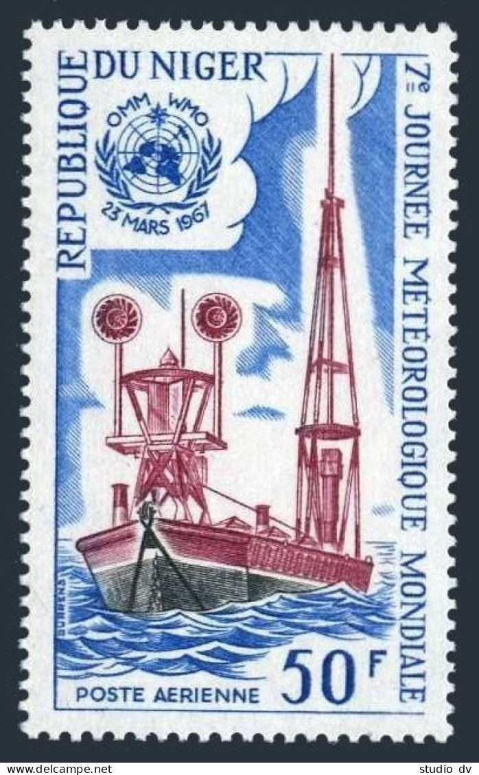 Niger C71,MNH.Michel 157. Maritime Weather Station.Meteorology,1967. - Niger (1960-...)