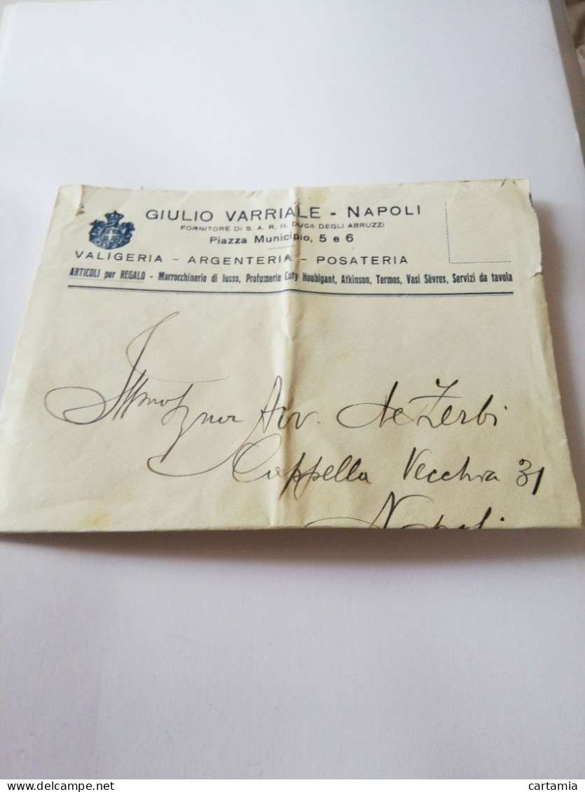 87C ) Storia Postale Cartoline, Intero, Lettera Valigeria Napoli - Marcophilia