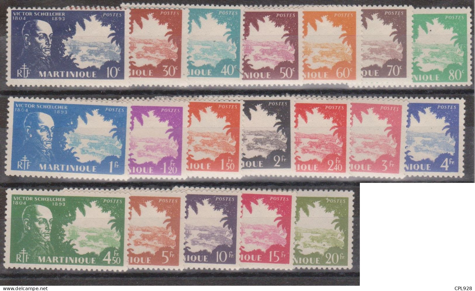 Martinique N° 199 à 217 Avec Charnières - Unused Stamps