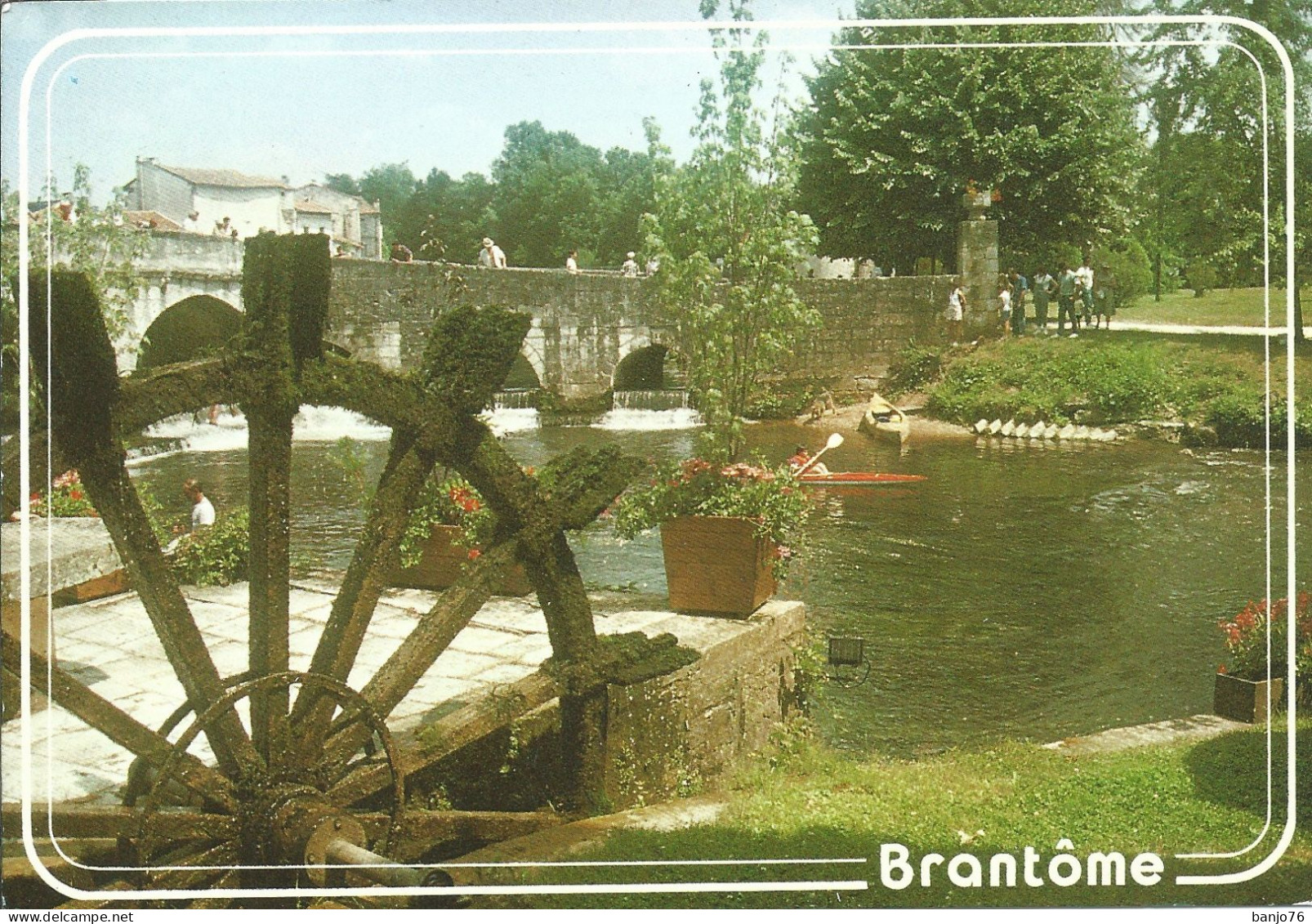 Brantome (24) - Le Pont Coudé Sur La Dronne Vu De L'Hostellerie Du Moulin De L'Abbaye - Brantome