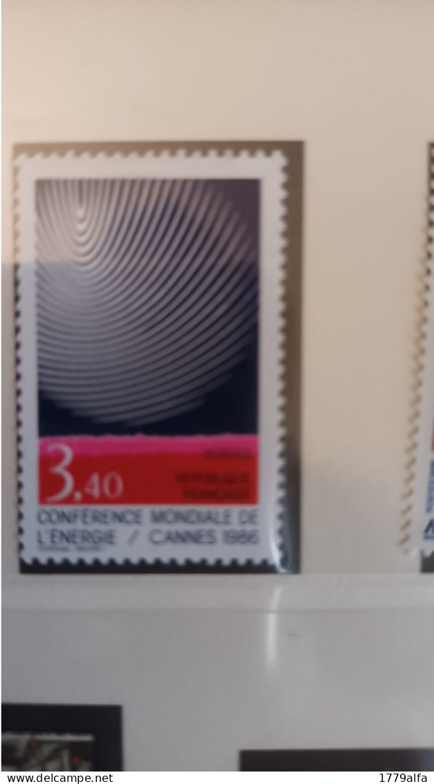 Année 1986 N° 2445** Conférence Mondiale De L'énergie - Unused Stamps