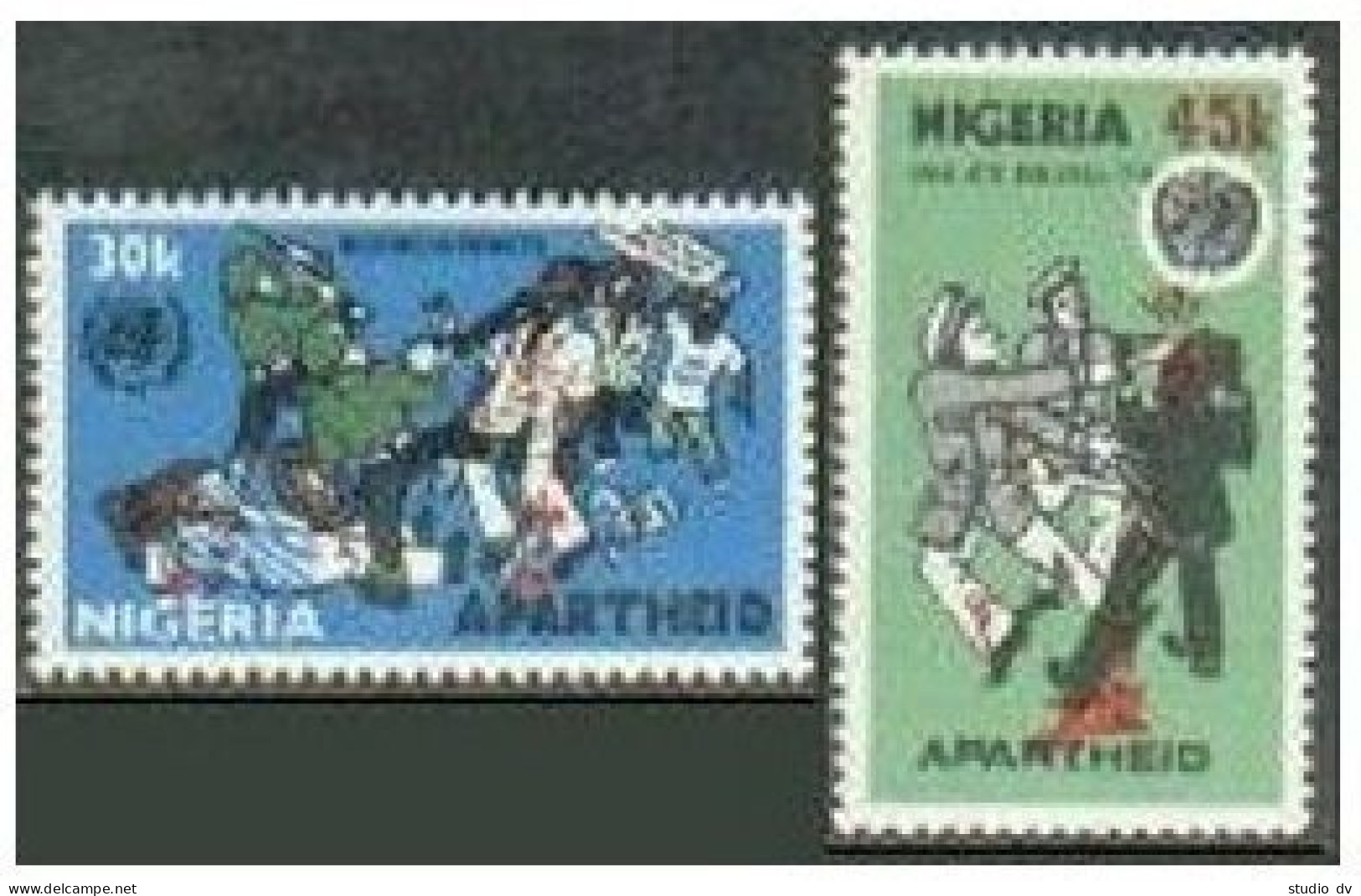 Nigeria 405-406, MNH. Michel 389-390. Anti-apartheid Year, IAAY-1981. - Nigeria (1961-...)