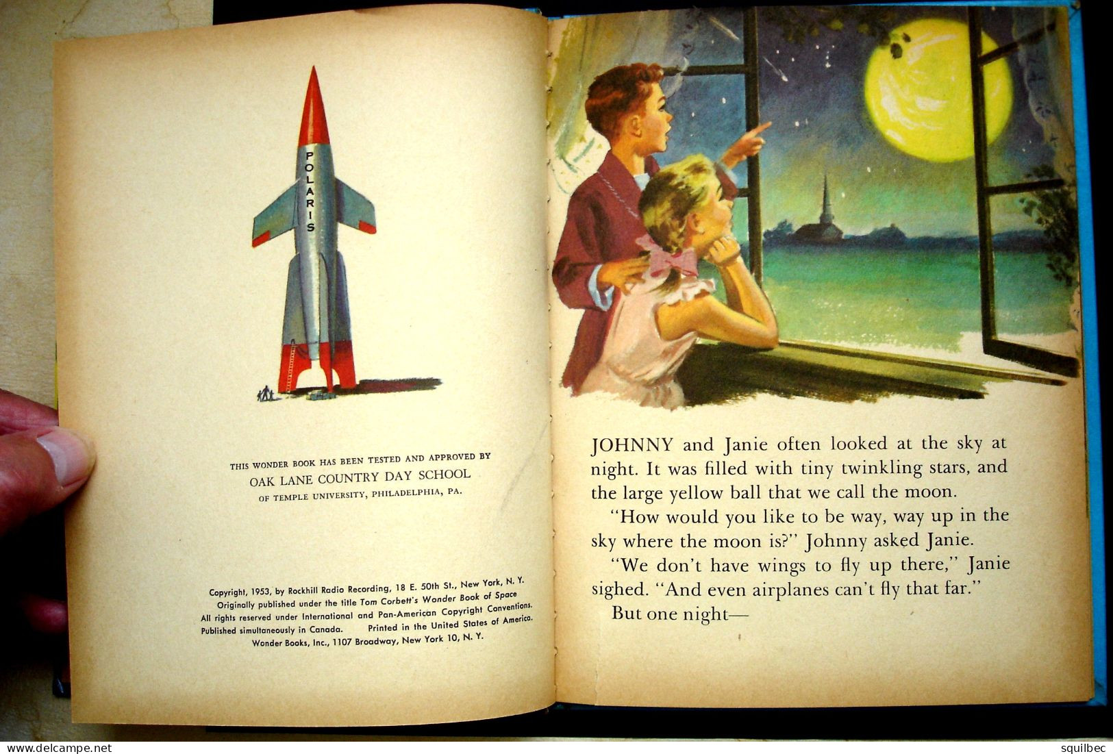 Tom Corbett: A Trip To The Moon Marcia Martin Edité Par Wonder Books, New York, 1953 - Science Fiction - Livre D'enfant - Autres Éditeurs