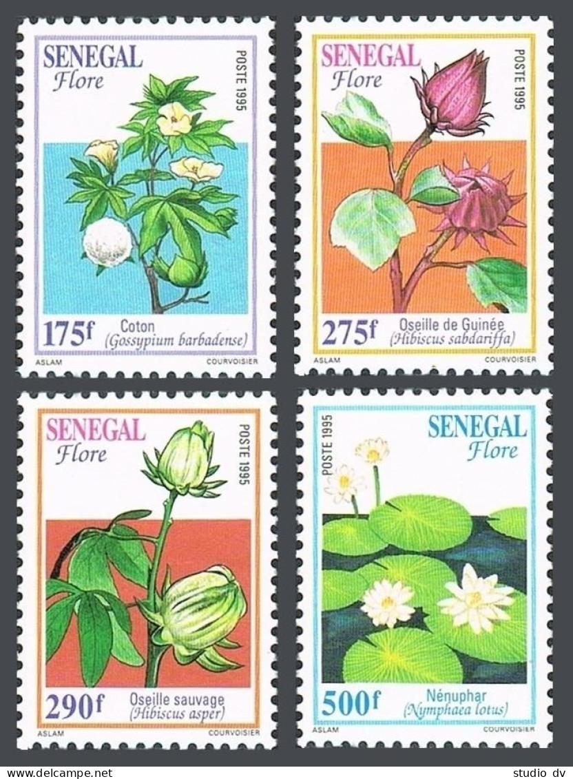 Senegal 1199-1202,MNH.Michel 1410-1413. Flowers 1996. - Senegal (1960-...)