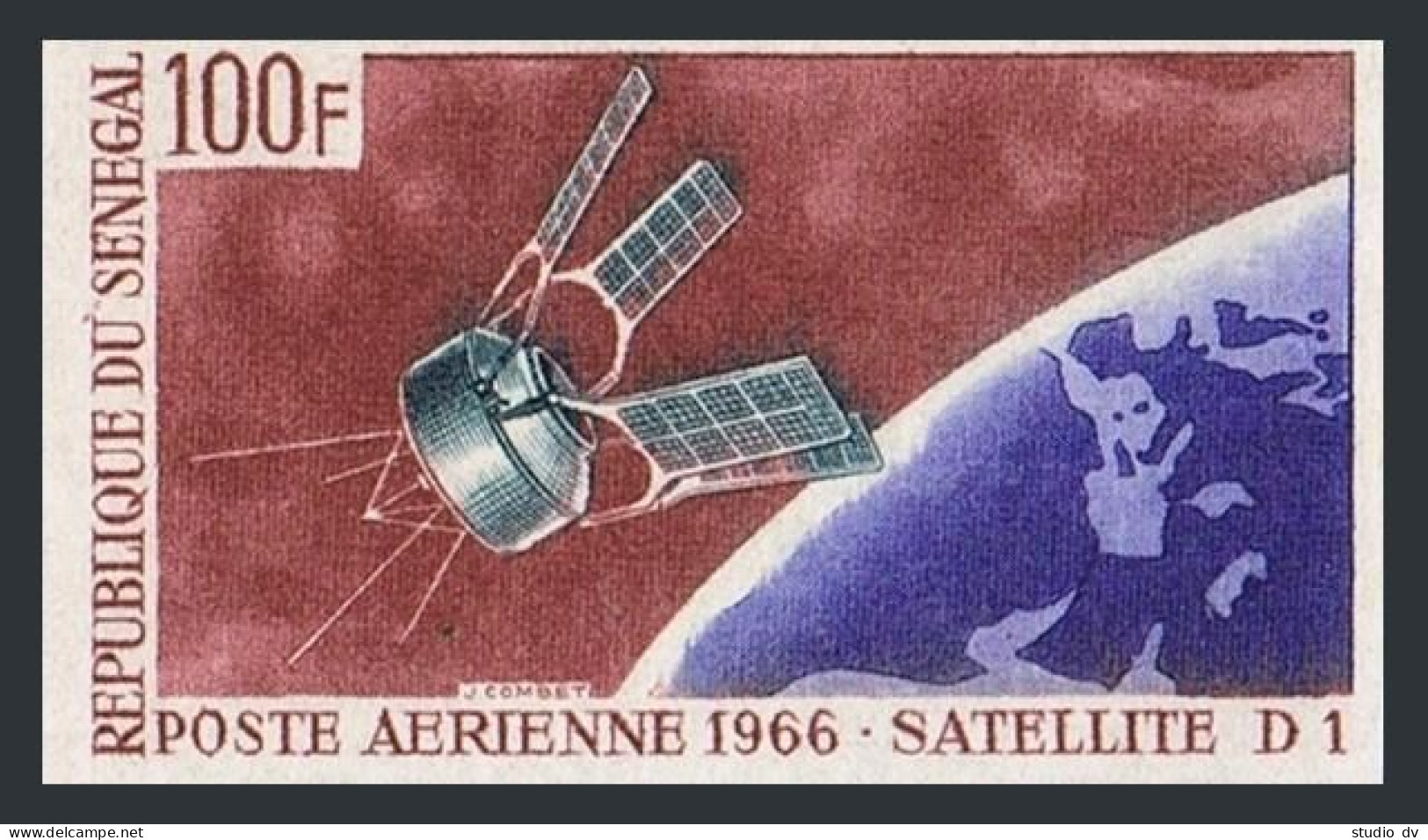 Senegal C46 Imperf,MNH.Michel 335B. D-1 French Satellite,1966. - Senegal (1960-...)