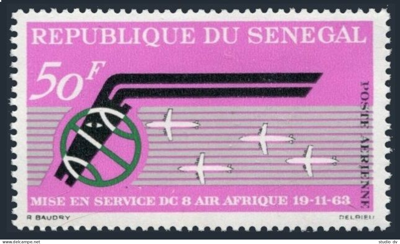Senegal C33,MNH.Michel 275. Air Afrique 1963. - Sénégal (1960-...)