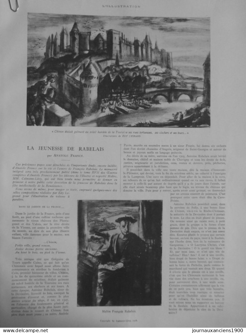 1882 RABELAIS GARGANTUA 6 JOURNAUX ANCIENS - Documents Historiques