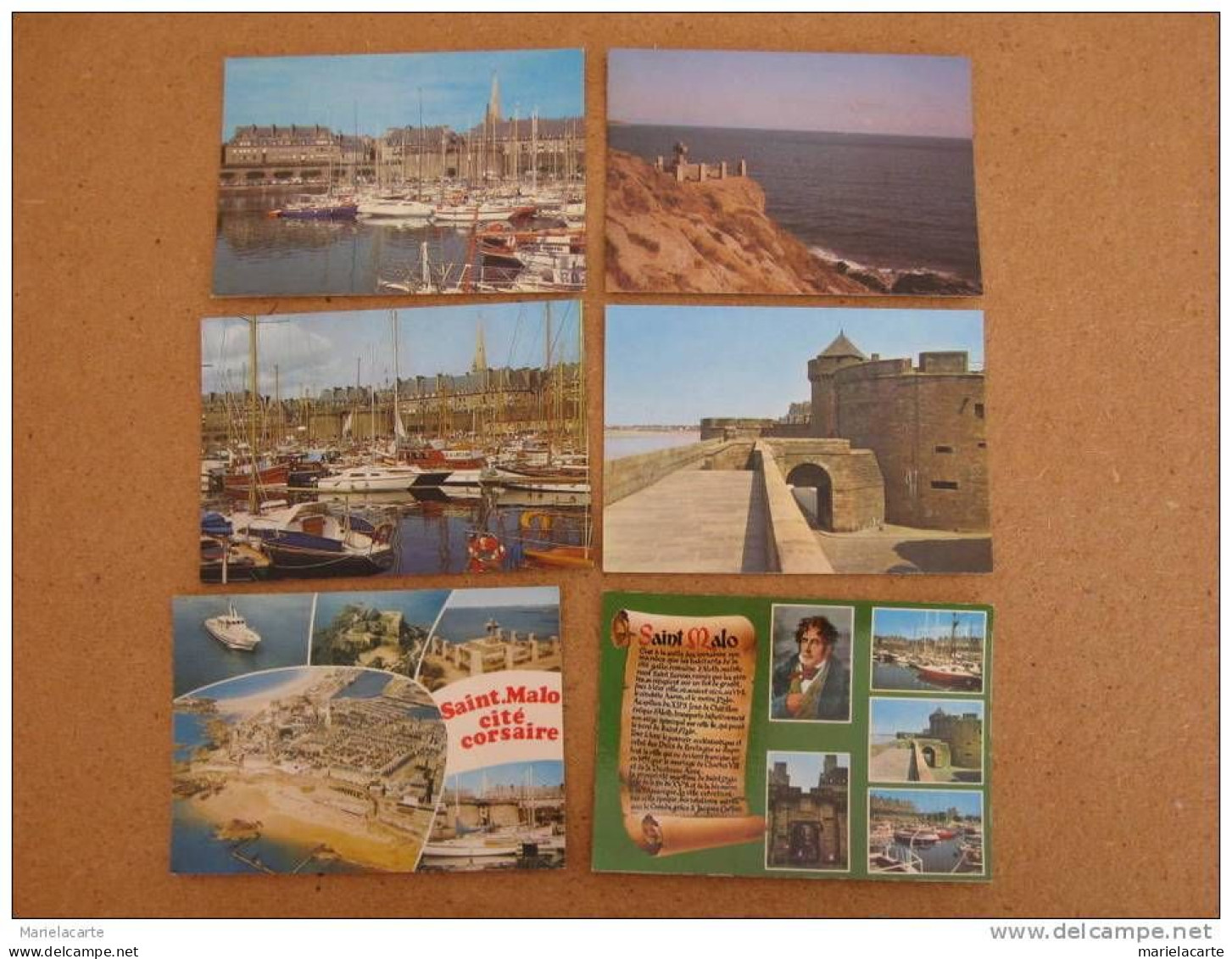 M910 *(  Soyez Le 1 Er - Vente Directe  )    Série De 6 Cartes Postales Sur Saint Malo St Malo - Saint Malo