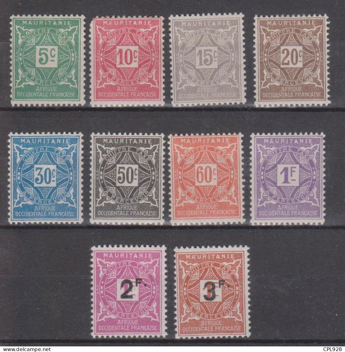 Mauritanie Taxe N° 17 à 26 Avec Charnières - Unused Stamps