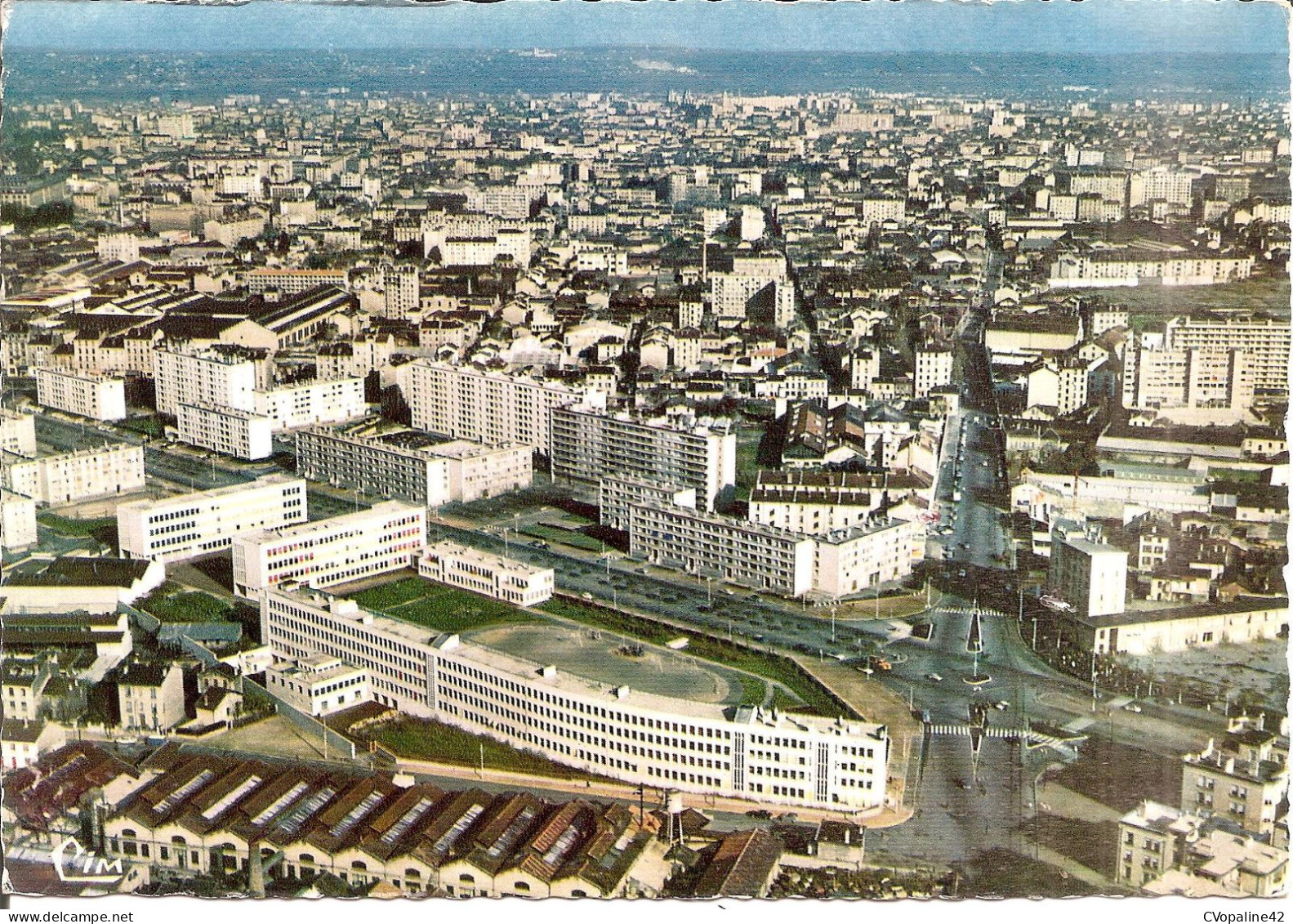 LYON (69) Vue Aérienne - Boulevard Des Etats-Unis - Lycée D'Etat (Auguste Et Louis Lumière)  CPSM GF - Lyon 8