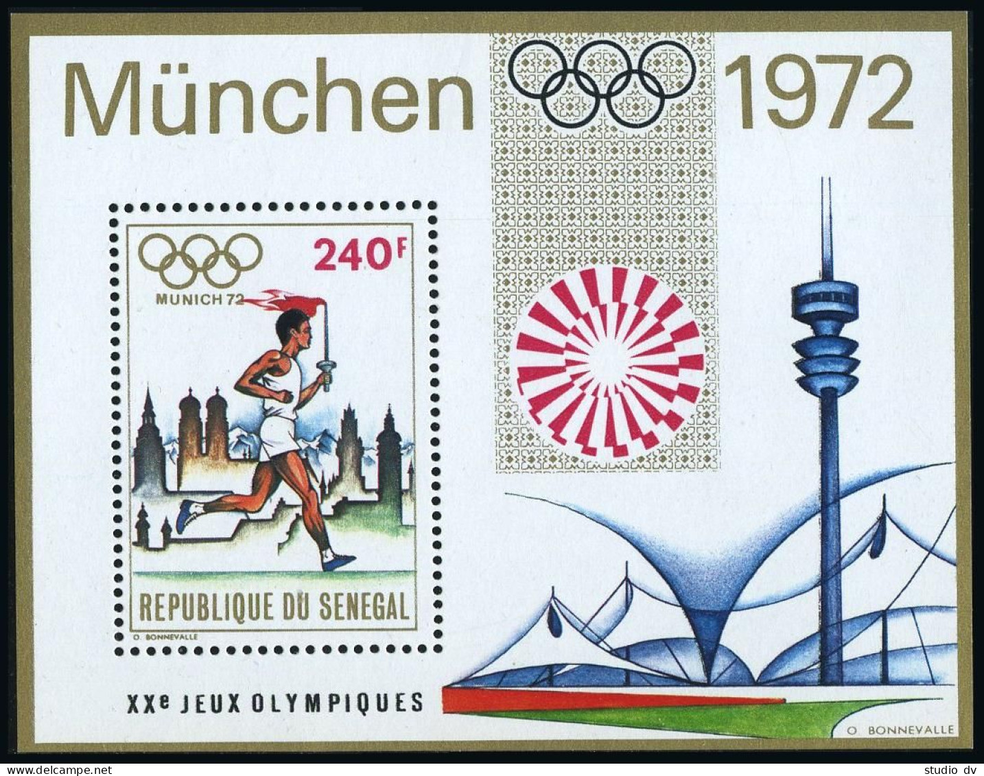 Senegal 365-369,MNH.Michel 494-497,Bl.10. Olympics Munich-1972:Wrestling,Basket - Senegal (1960-...)