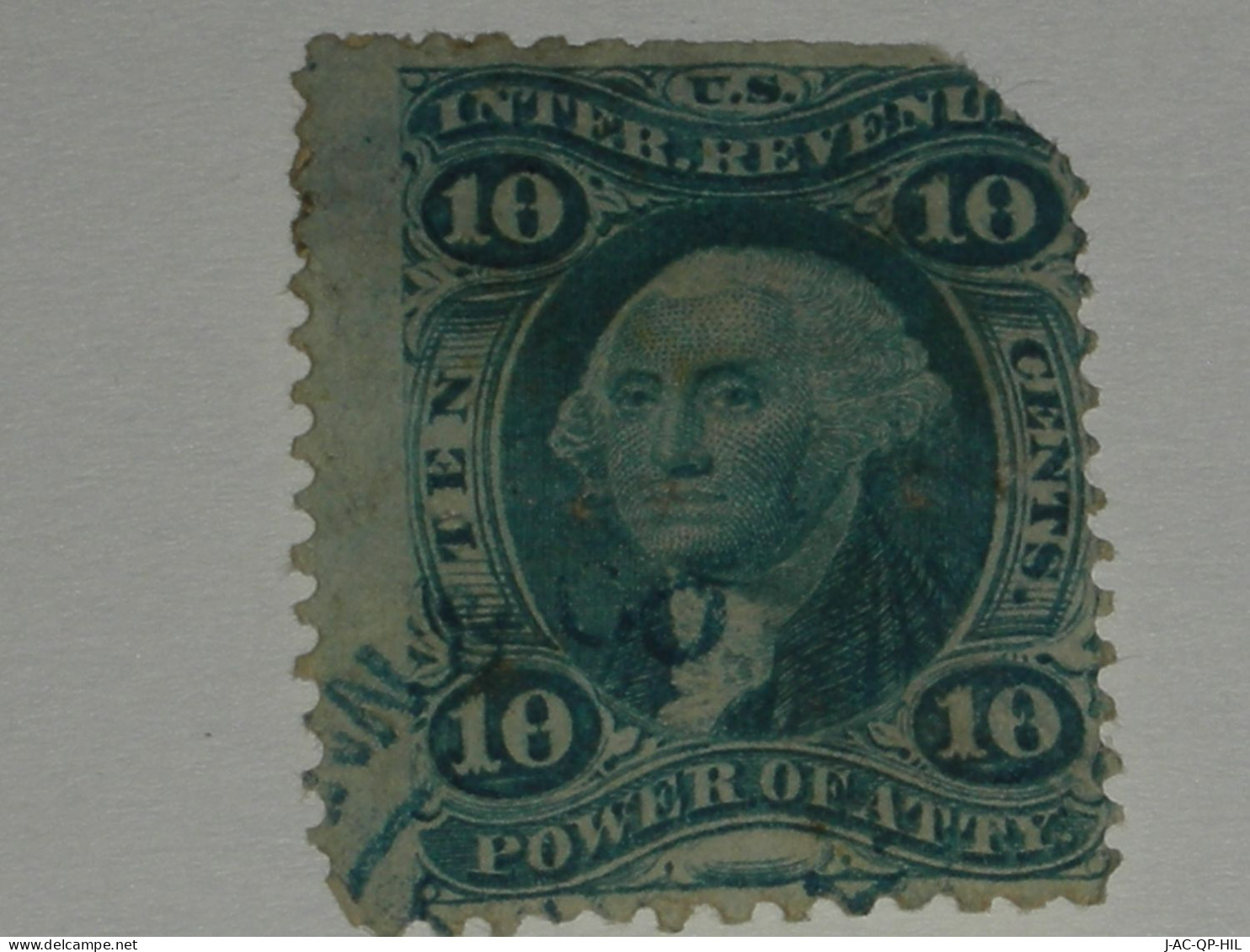 ETATS-UNIS  U.S. INTER. REVENUE POWER OF ATTY 10 CENTS - Used Stamps