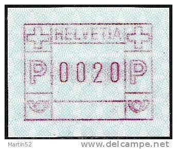 Schweiz Suisse FRAMA Von 1987: Zumstein 7x Michel 3.7  ** Fluor-Papier (SBK = CHF 3.50) - Postage Meters