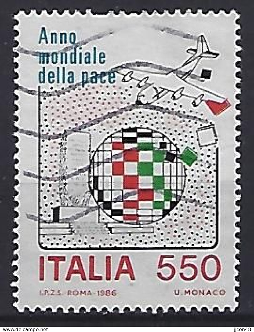 Italy 1986  Internationale Jahr Des Friedens  (o) Mi.1998 - 1981-90: Oblitérés
