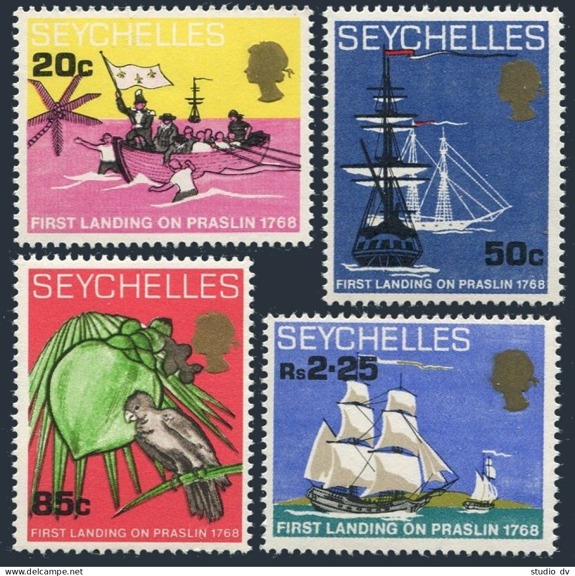 Seychelles 248-251,MNH.Mi 250-253. Chevalier Marion Dufresne Expedition-200,1968 - Seychelles (1976-...)