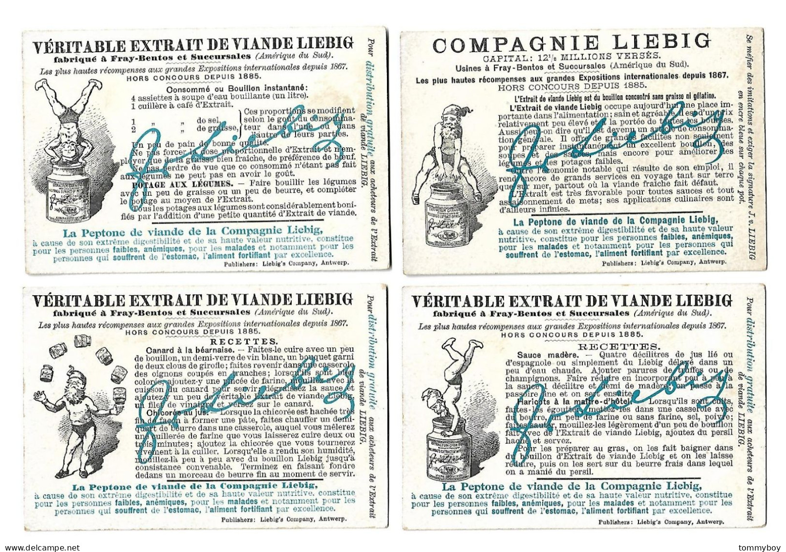 S 587, Liebig 6 Cards, Le Fer (some Spot Ont The Backsides) (ref B13) - Liebig