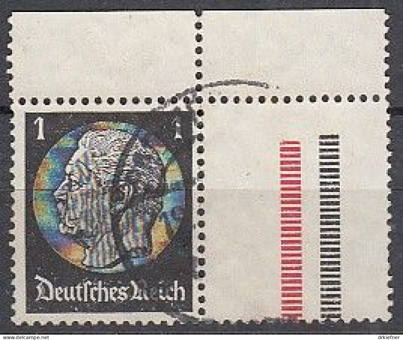 DR  KZ 26 1/2, Gestempelt, Hindenburg, 1937/39 - Se-Tenant