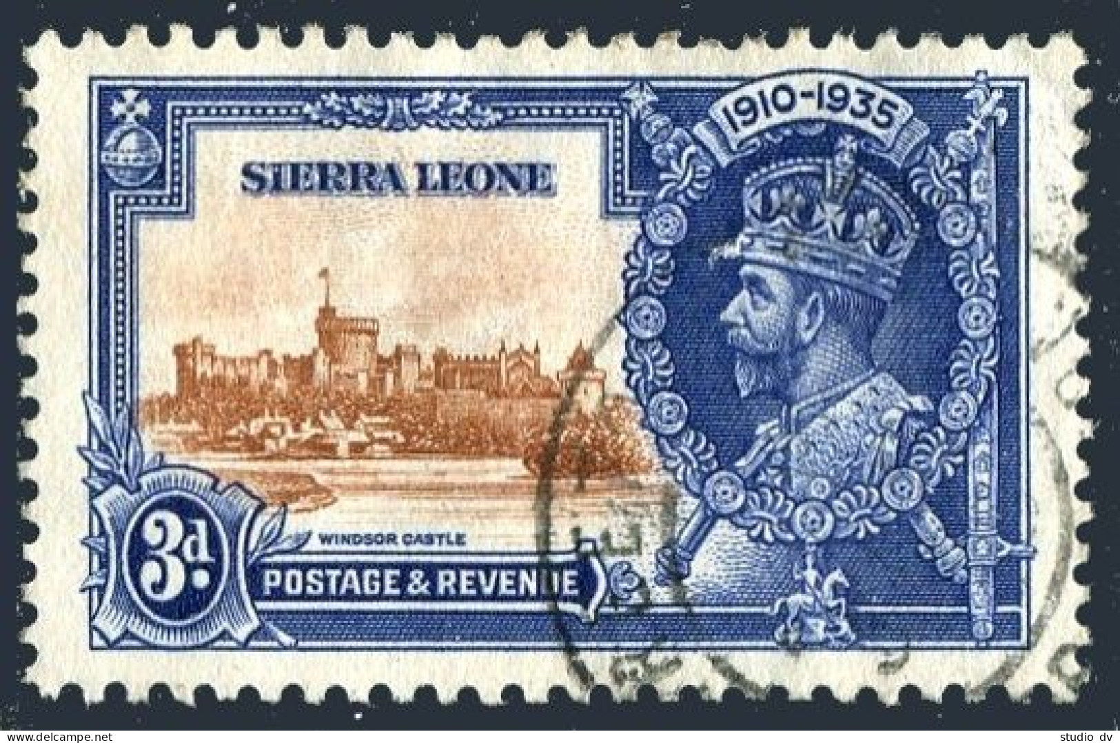 Sierra Leone 167, Used. Michel 115. King George V Silver Jubilee Of Reign, 1935. - Sierra Leone (1961-...)