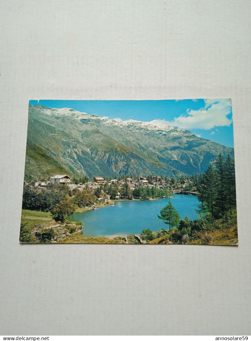 CARTOLINE: MONCENISIO M.1466 (SUSA) IL LAGO, SULLO SFONDO LA CATENA DEL ROCCIAMELONE - VIAGGIATA - F/G - COLORI - Rivoli