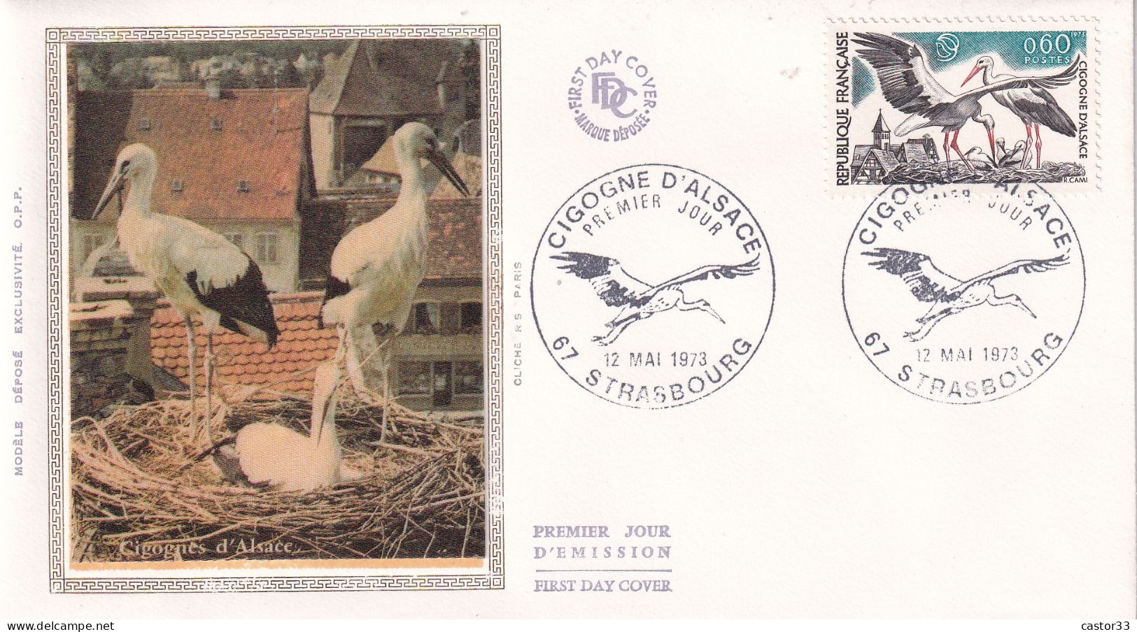 1er Jour, Cigogne D'Alsace - 1970-1979