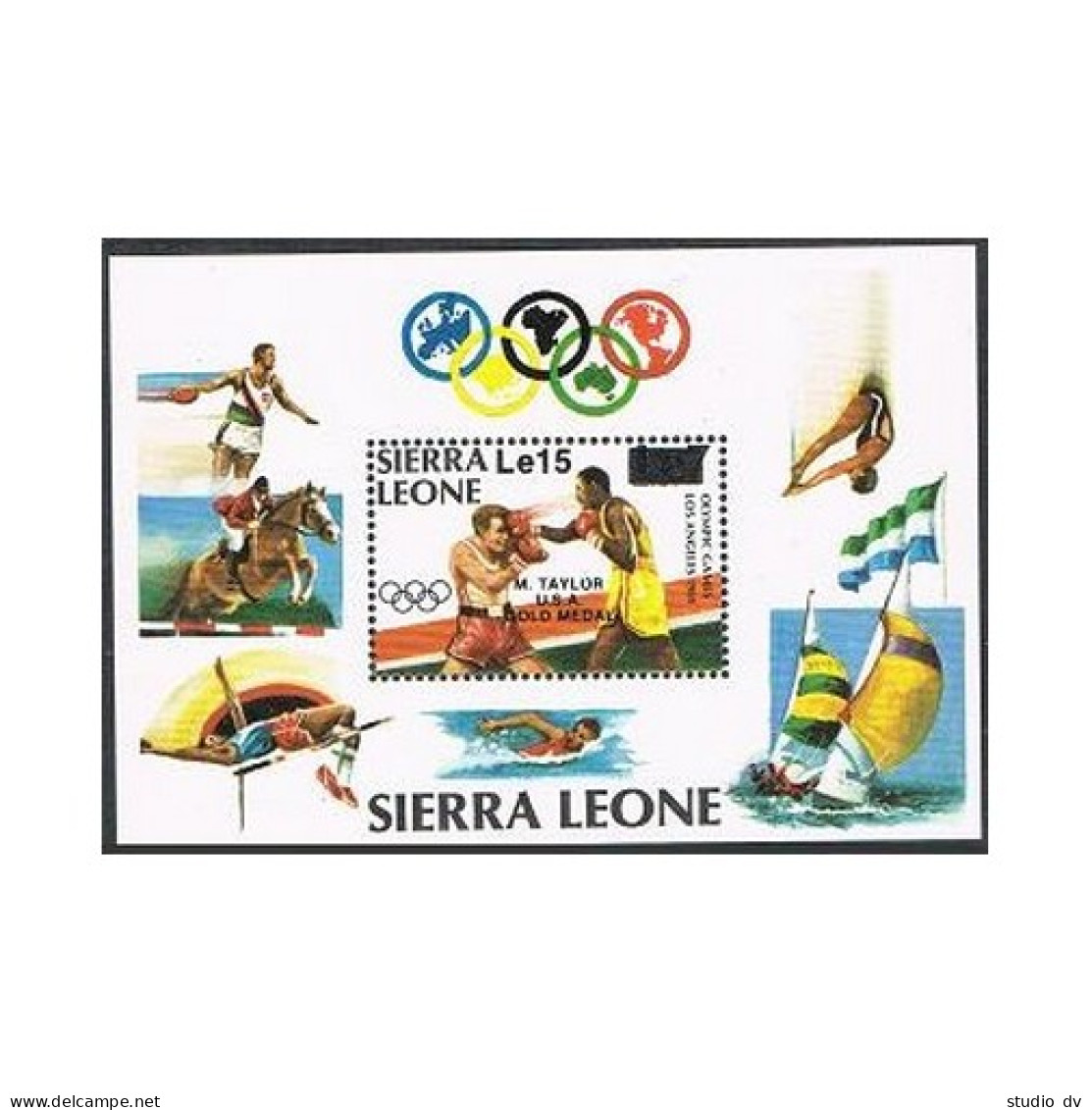 Sierra Leone 699-702,MNH.Michel 827-829,Bl.33. Olympics Los Angeles-1984.Winners - Sierra Leone (1961-...)