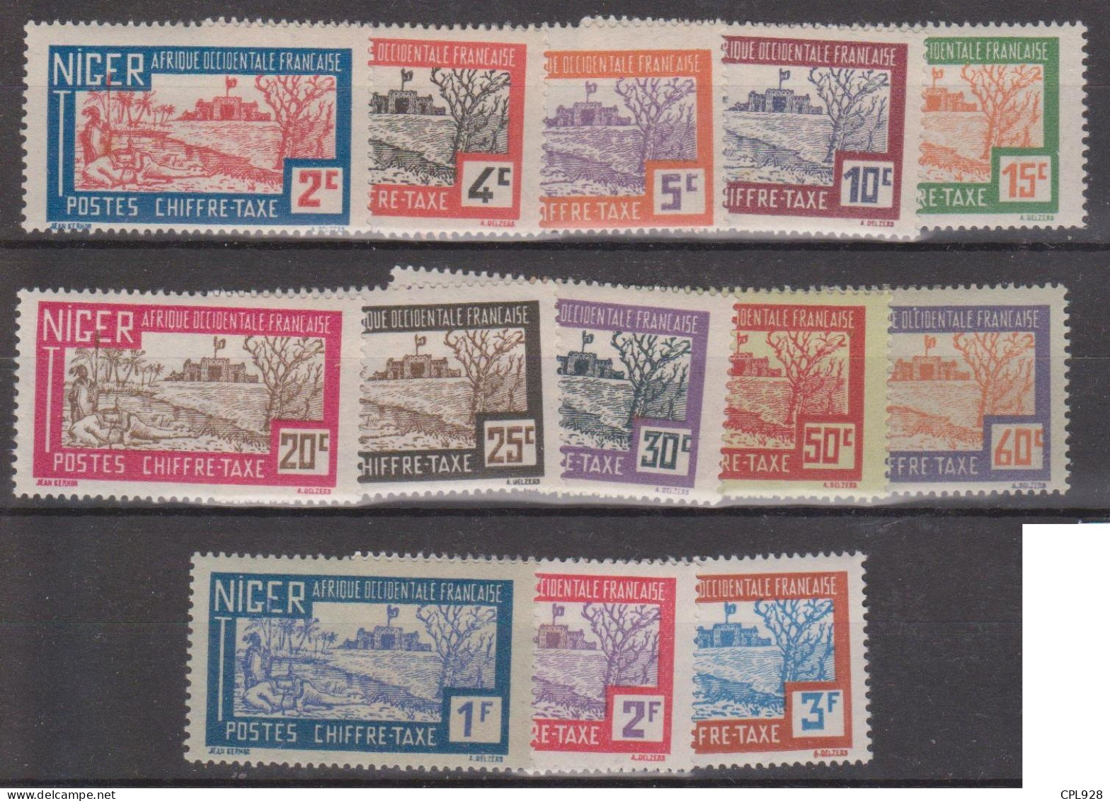 Niger Taxe N° 9 à 21 Avec Charnières - Unused Stamps