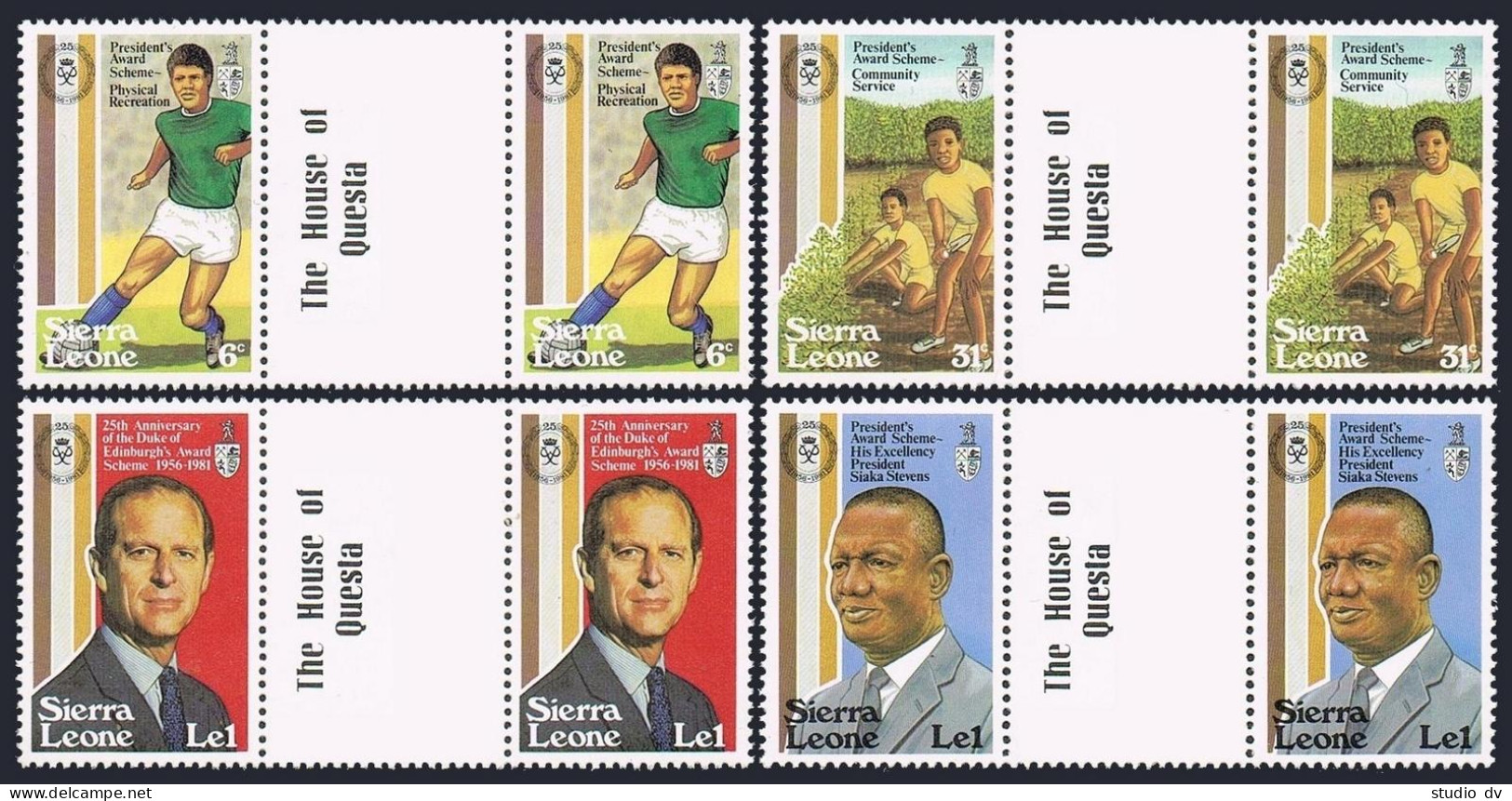 Sierra Leone 519-522 Gutter,MNH.Michel 646-649. Duke Of Edinburgh,25,1981. - Sierra Leone (1961-...)