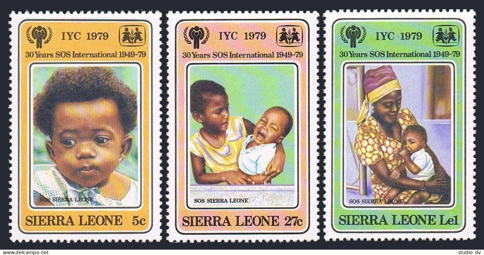 Sierra Leone 451-453,453a,MNH.Michel 578-580,Bl.1. Year Of Child ICY-1979. - Sierra Leone (1961-...)