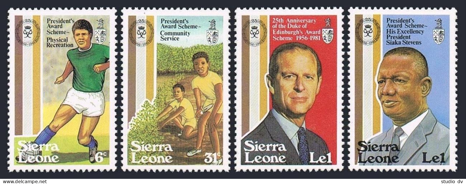 Sierra Leone 519-522,MNH.Michel 646-649. Duke Of Edinburgh's Awards,25th Ann. - Sierra Leone (1961-...)