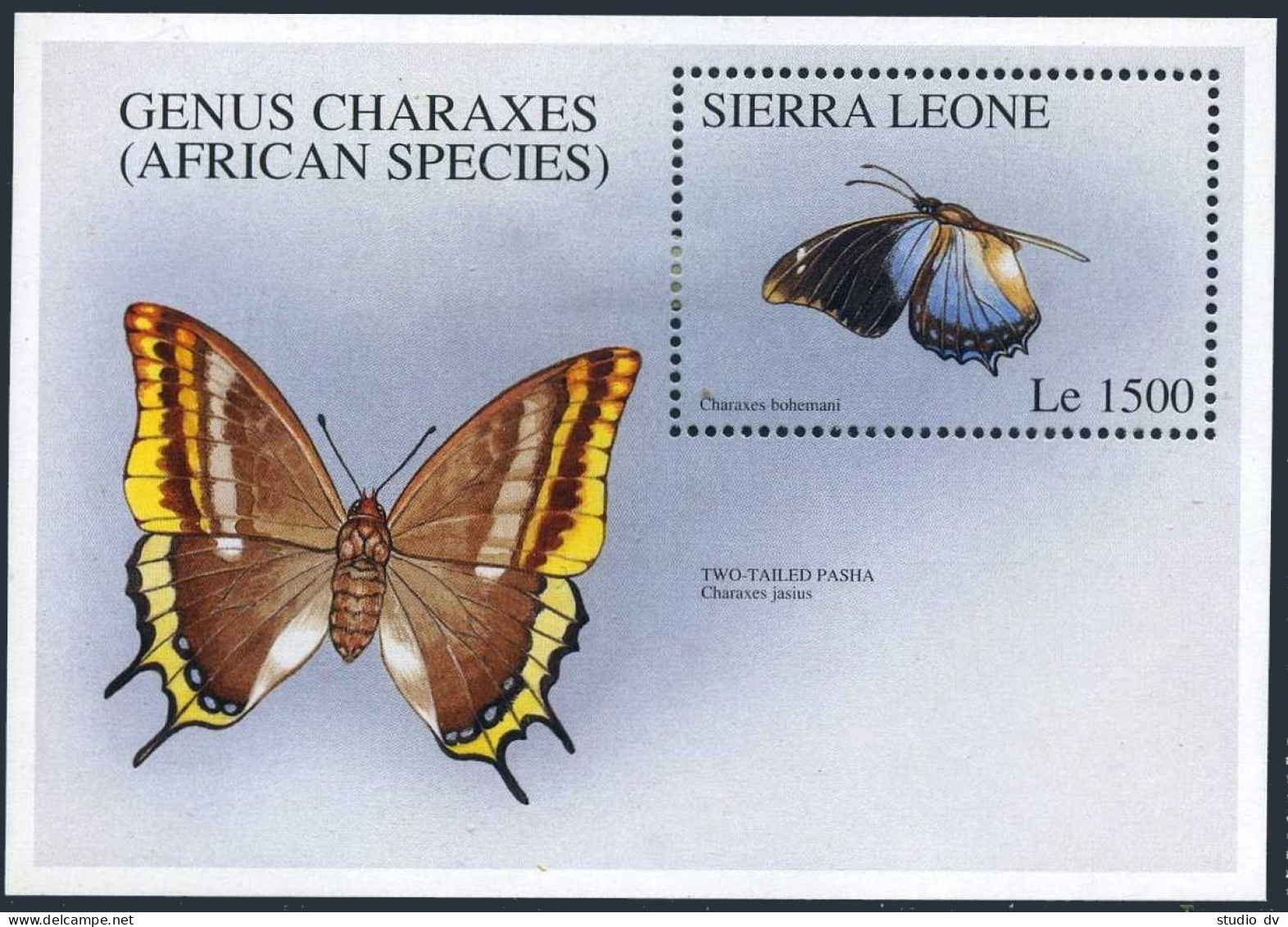 Sierra Leone 1911-1912 Sheets, Hinged. Butterflies 1996. - Sierra Leone (1961-...)