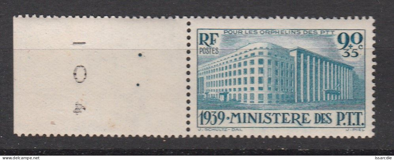 Ministère Des PTT 1939 N°424 Neuf ** - Unused Stamps
