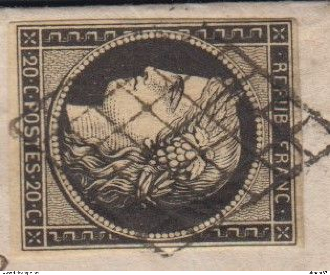 Tarn - Cérès N° 3 Et Cachet 15 Dourgne Sur Lettre Pour Revel - 1849-1876: Période Classique