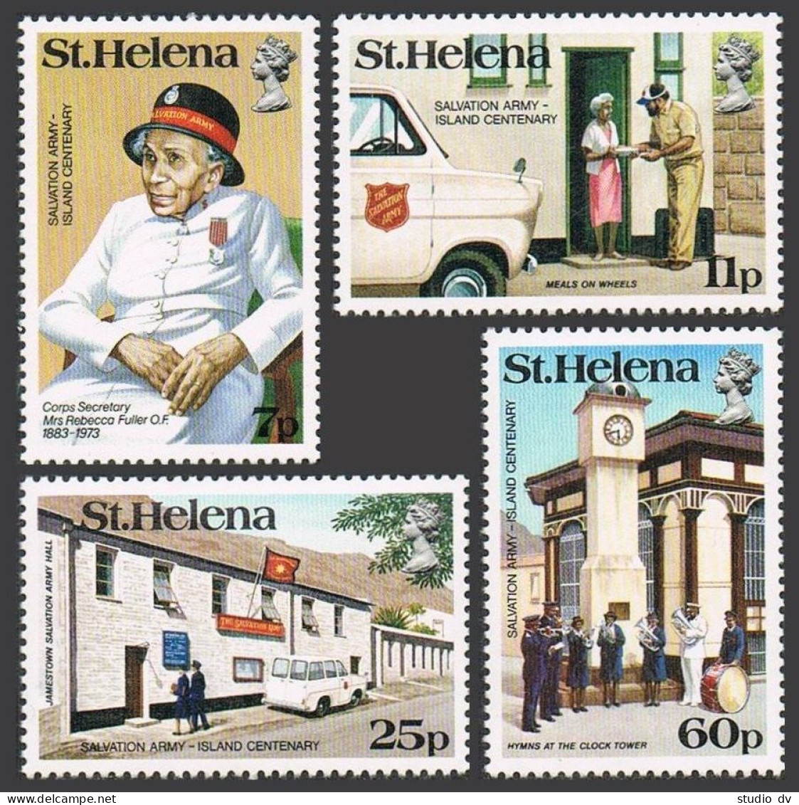 St Helena 420-423, MNH. Mi 428-431. Salvation Army In St Helena, Centenary, 1984 - Saint Helena Island