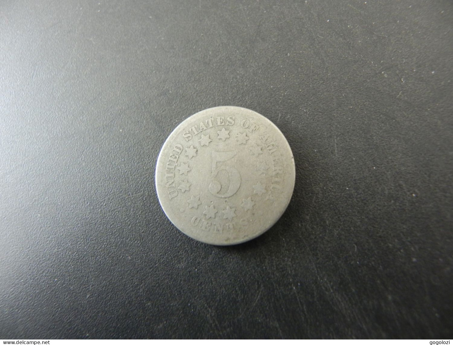 USA 5 Cents 1867 - 1866-83: Shield (Écusson)