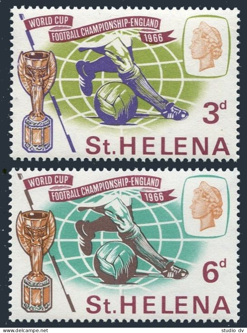 St Helena 188-189, MNH. Michel 175-176. World Soccer Cup Wembley-1966. - Saint Helena Island
