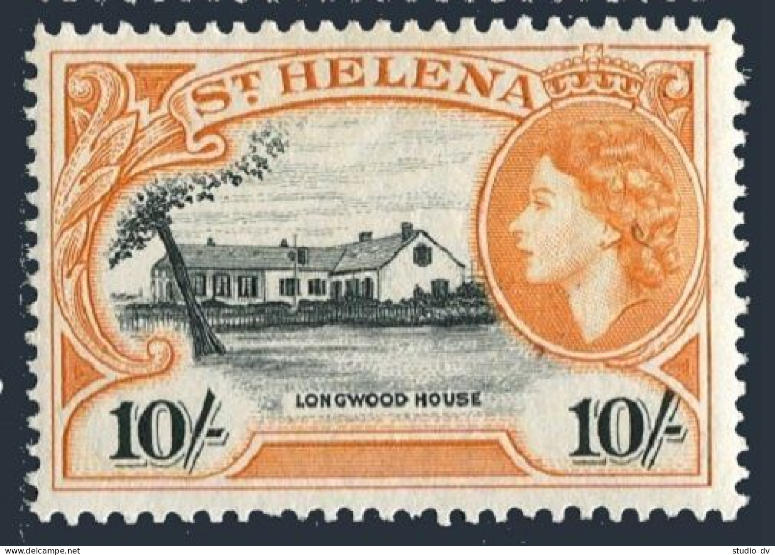St Helena 152, MNH. Michel 135. QE II,1953. Longwood House. - Saint Helena Island