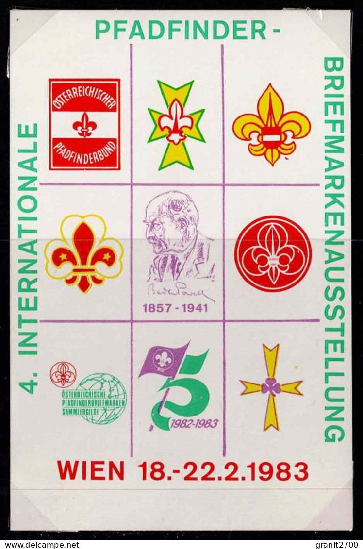 Vignettenblock 4. Internationale Pfadfinder Briefmarkenausstellung  Wien 18. - 22.2.1983 - Other & Unclassified