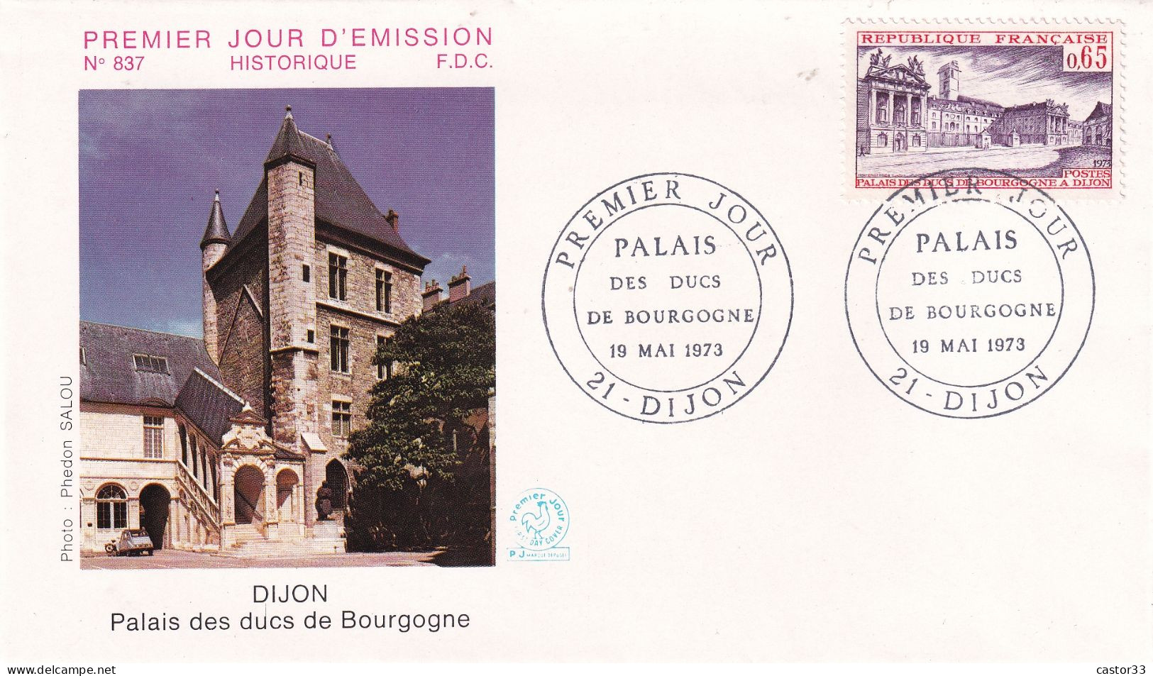 1er Jour, Palais Des Ducs De Bourgogne - 1970-1979