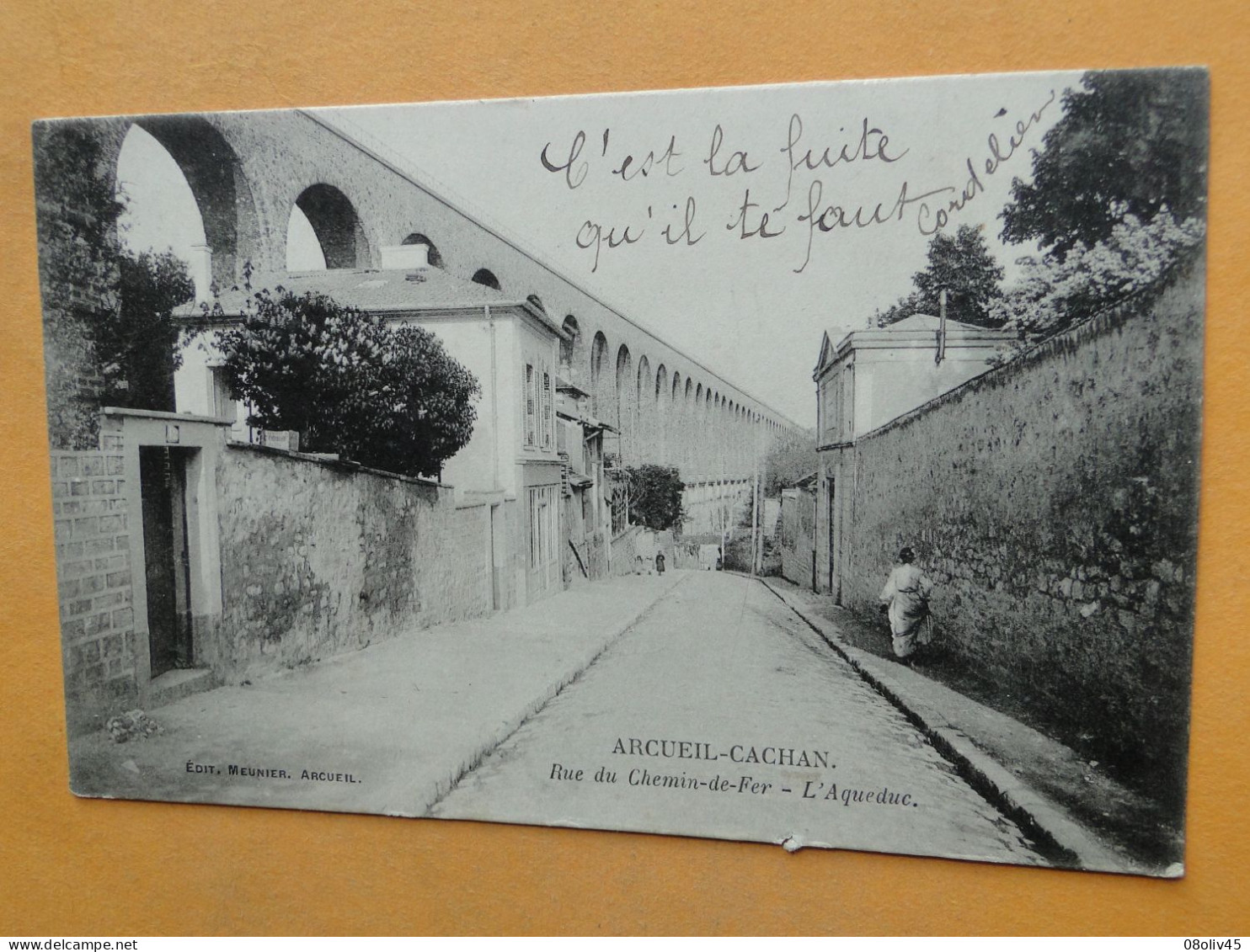 ARCUEIL -- Rue Du Chemin De Fer - L'Aqueduc - Carte "précurseur" 1905 - ANIMEE - Arcueil