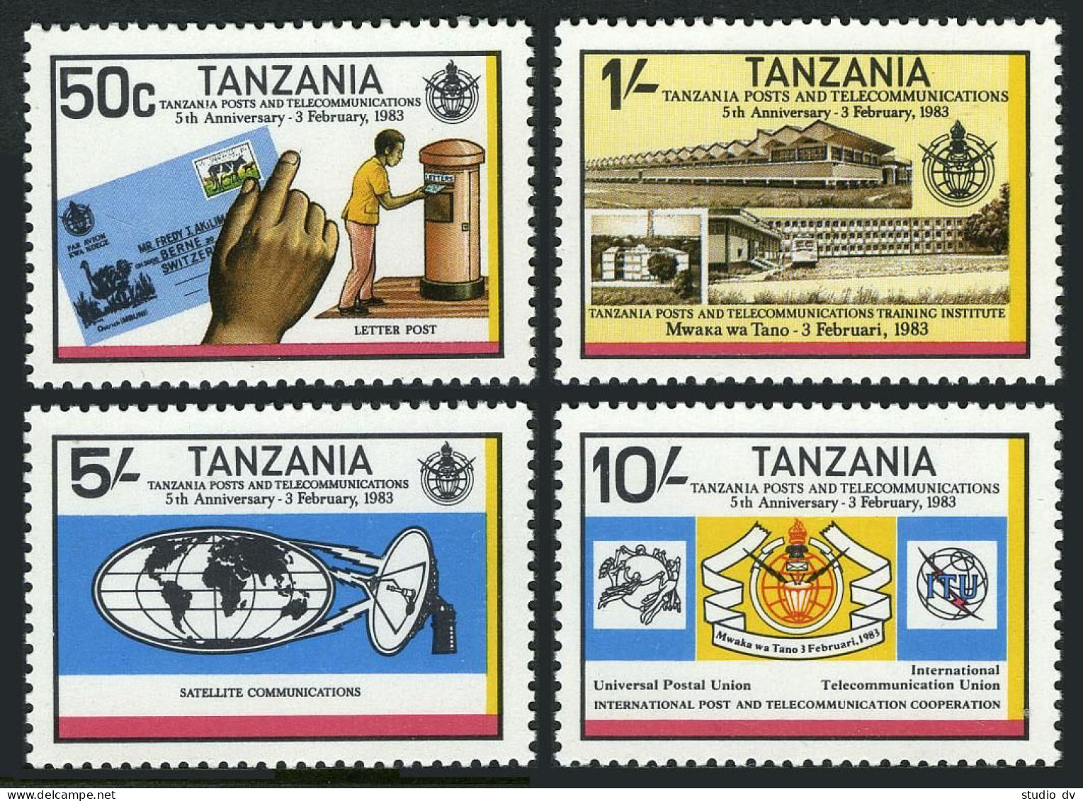 Tanzania 221-224,MNH.Michel 217-220. Post & Telecommunications Department,1983. - Tansania (1964-...)
