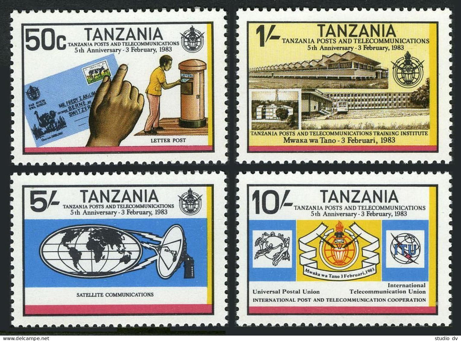 Tanzania 221-224,MNH.Michel 217-220. Post & Telecommunications Department,1983. - Tanzania (1964-...)