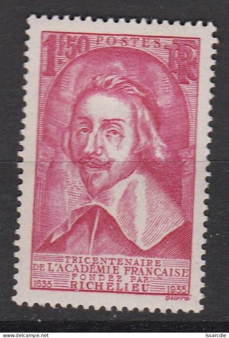 France Armand Jean De Plessis  " Richelieu"  N° 305 Neuf * Ch - Unused Stamps